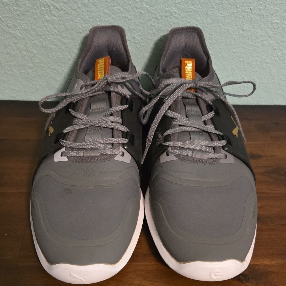 Puma Gray Sneakers Sleek Design Low-Top